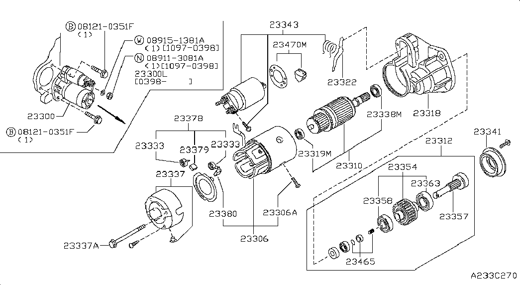 NISSAN 23300-VB300 - Стартер autozip.com.ua