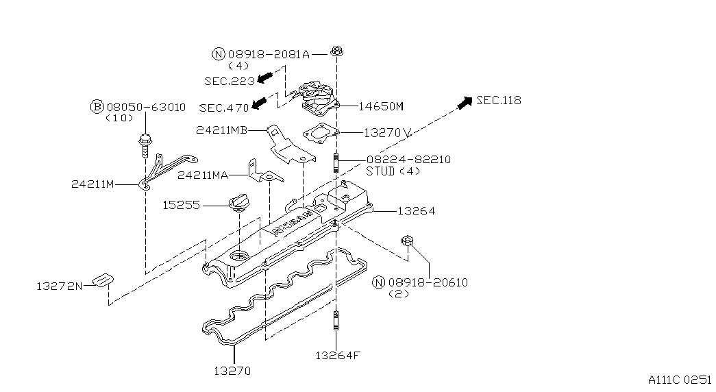 NISSAN 152551P101 - Кришка, заливна горловина autozip.com.ua