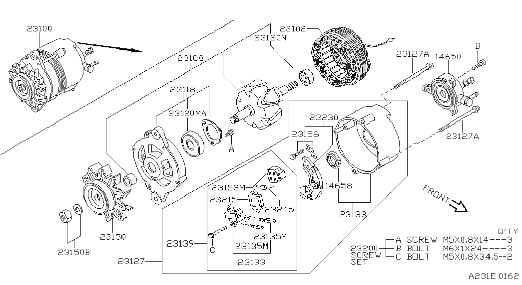 NISSAN 23528 V7200 - Регулятор напруги генератора autozip.com.ua