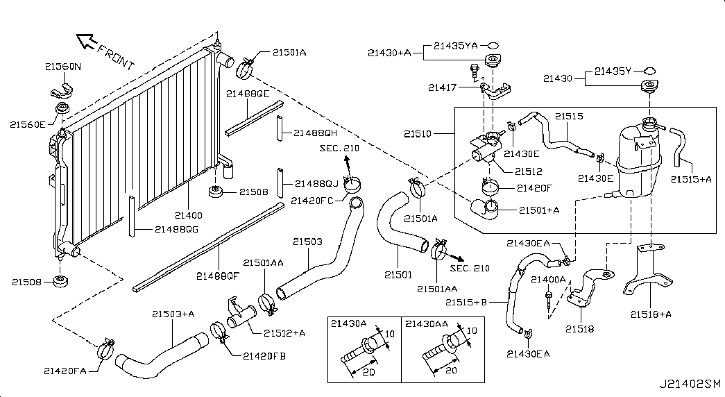 NISSAN 21430-C991A - Кришка, радіатор autozip.com.ua