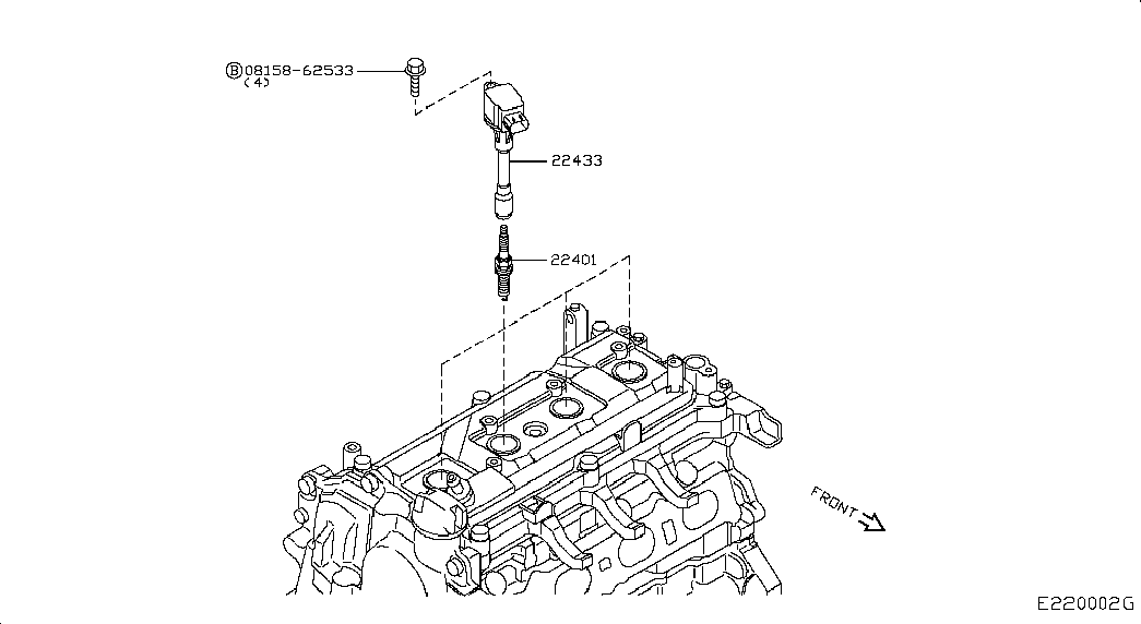 NISSAN 22401-1VA1C - Свічка запалювання autozip.com.ua