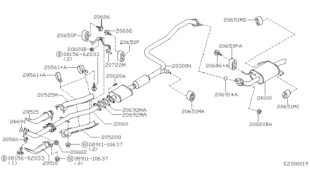 NISSAN 20651-2F003 - Втулка, стабілізатор autozip.com.ua