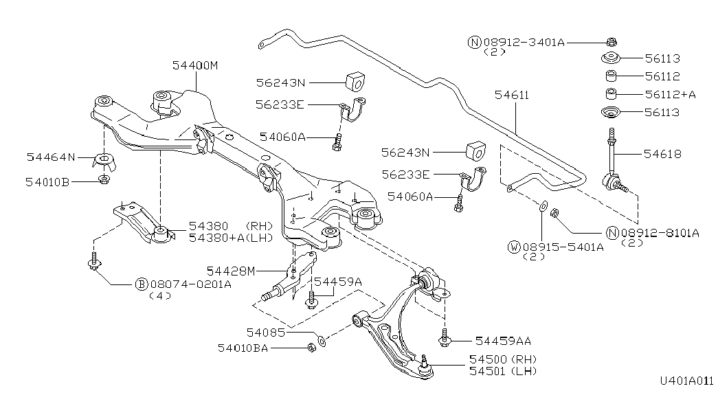 Infiniti 54501-2F500 - Важіль незалежної підвіски колеса autozip.com.ua