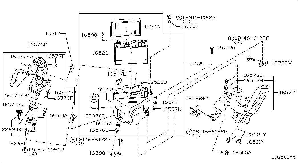 Infiniti 22680-4W000 - Датчик потоку, маси повітря autozip.com.ua