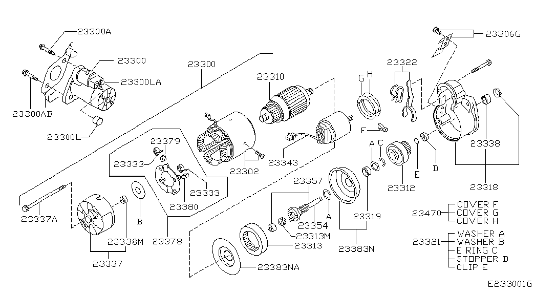 NISSAN 23354AX000 - Провідна шестерня, стартер autozip.com.ua