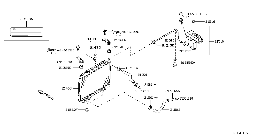 Infiniti 21430D991A - Кришка, радіатор autozip.com.ua