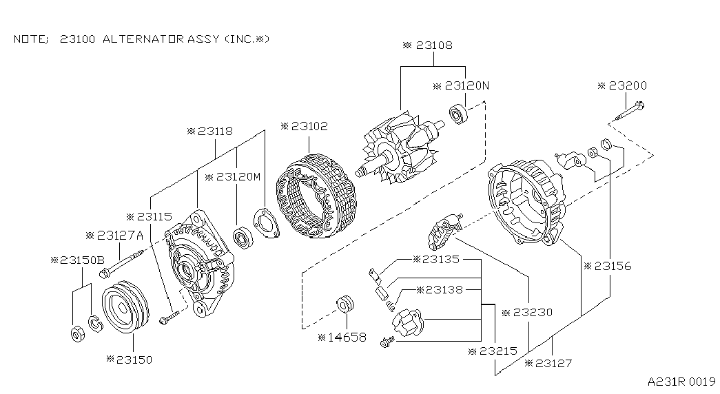 TOYOTA 23100-22J10 - Генератор autozip.com.ua