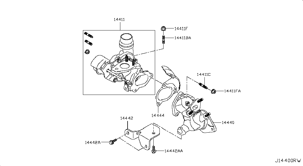 NISSAN 14411-00Q2E - Компресор, наддув autozip.com.ua