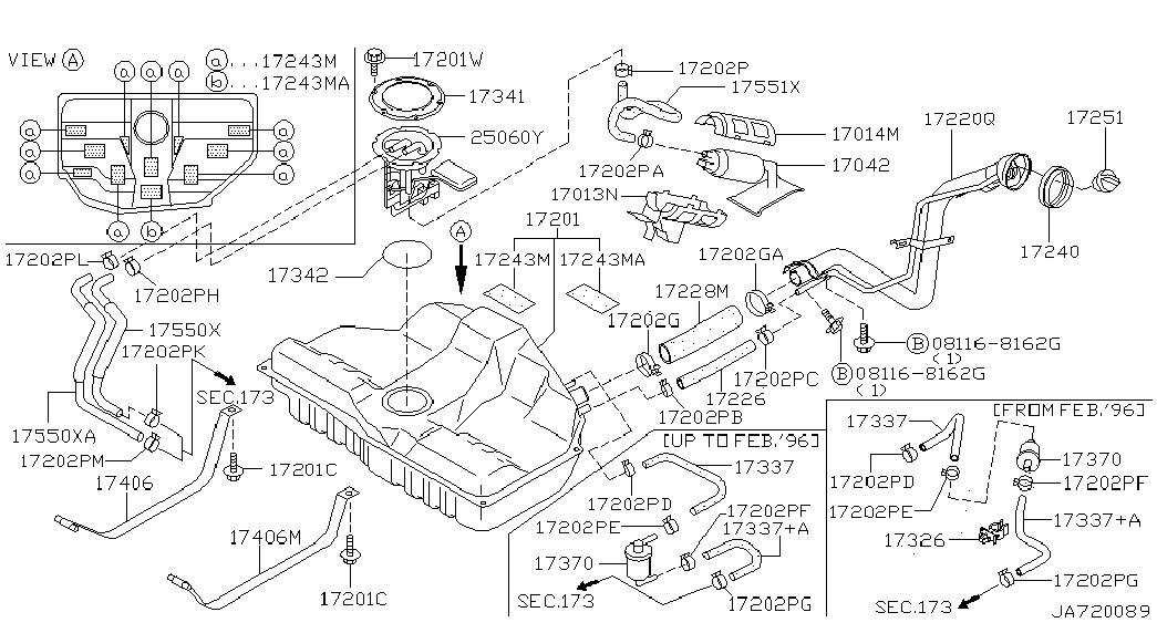 Infiniti 17042-31U00 - Паливний насос autozip.com.ua