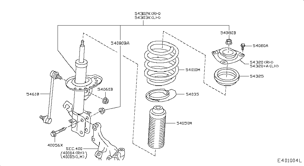 NISSAN 54325-1KA0A - Підшипник опорний autozip.com.ua