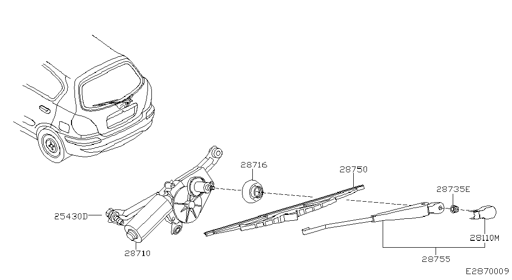 NISSAN 28790-BM410 - Щітка склоочисника autozip.com.ua