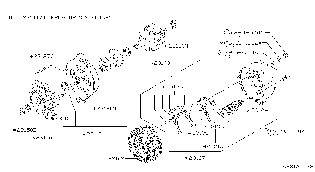 NISSAN 23215-P3017 - Регулятор напруги генератора autozip.com.ua