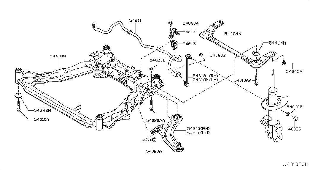 Datsun 54618JD00A - Тяга / стійка, стабілізатор autozip.com.ua