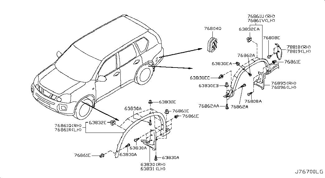 NISSAN 01281-00251 - Зажим, молдинг / захисна накладка autozip.com.ua