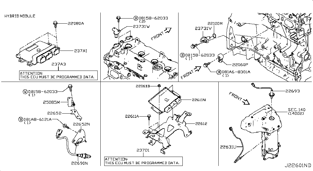 NISSAN 22693-1KT5A - Лямбда-зонд, датчик кисню autozip.com.ua