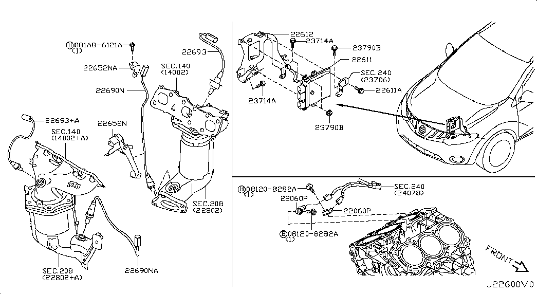 NISSAN 22060-JK20B - Датчик детонації autozip.com.ua