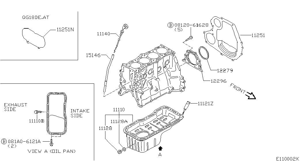 NISSAN 12279-1F710 - Ущільнене кільце, колінчастий вал autozip.com.ua