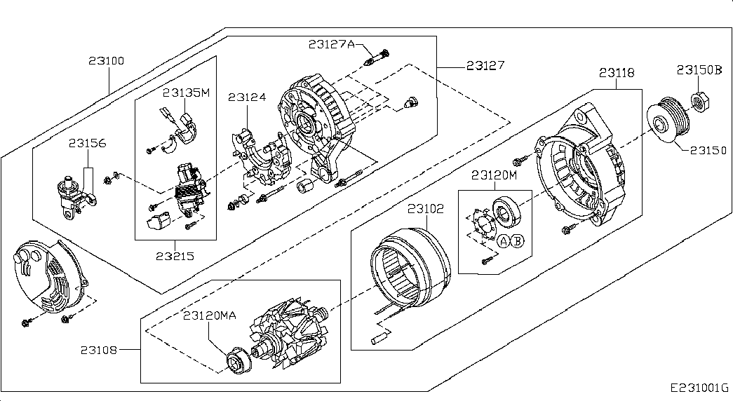 Infiniti 23100-BC00A - Генератор autozip.com.ua