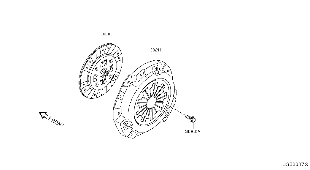 Nissan (Dongfeng) 30210-ED800 - Нажимной диск зчеплення autozip.com.ua