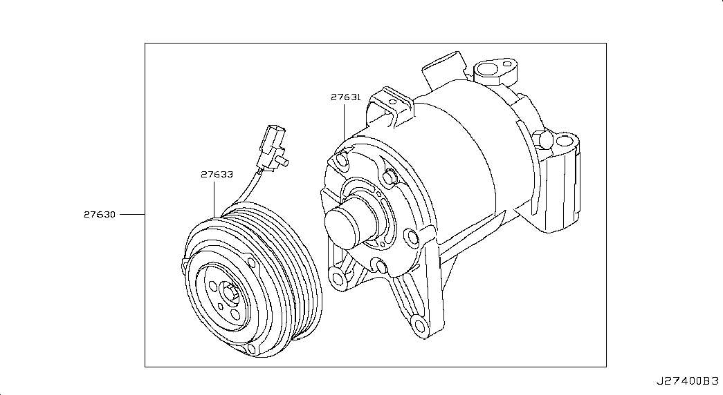 NISSAN 92600-JP00C - Компресор, кондиціонер autozip.com.ua