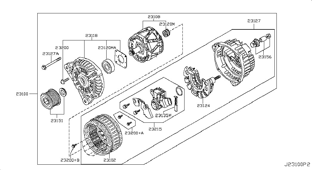 RENAULT 23 10 0JD 71A - Генератор autozip.com.ua