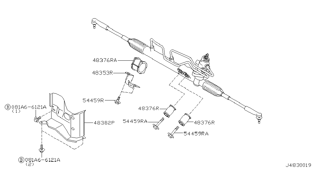 Infiniti 544442Y000 - Втулка, листова ресора autozip.com.ua