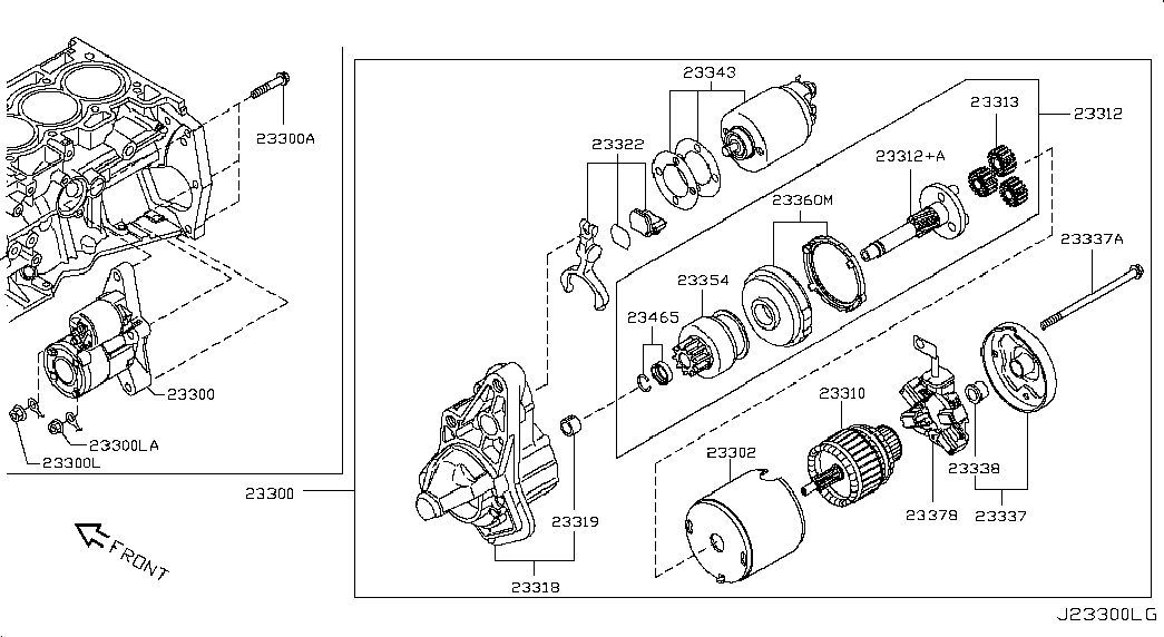 NISSAN 23300-BC200 - Стартер autozip.com.ua