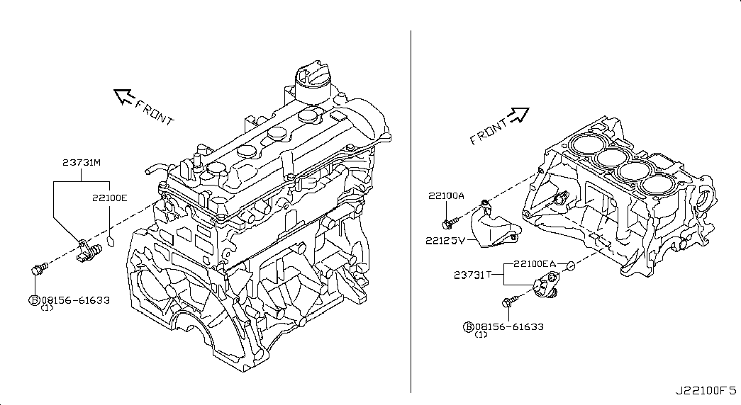 NISSAN 23731 ED001 - Датчик імпульсів, колінчастий вал autozip.com.ua