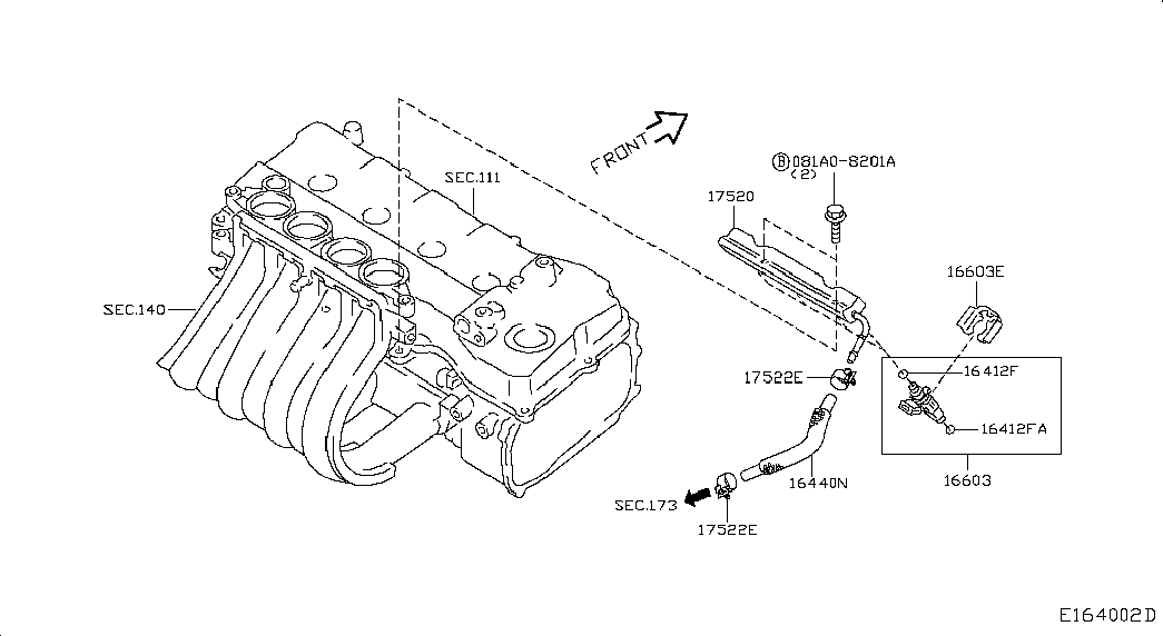 NISSAN 16618 5M110 - Прокладка, впускний колектор autozip.com.ua