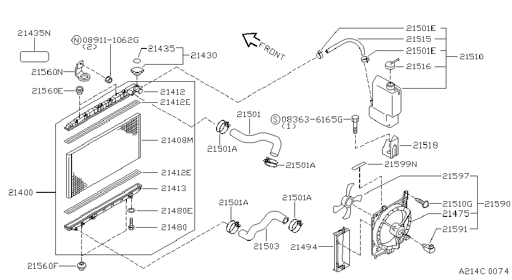 NISSAN 21501-53Y00 - Шланг радіатора autozip.com.ua