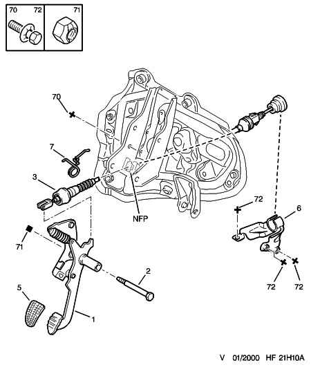 PEUGEOT 2150.Y1 - Трос, управління зчепленням autozip.com.ua