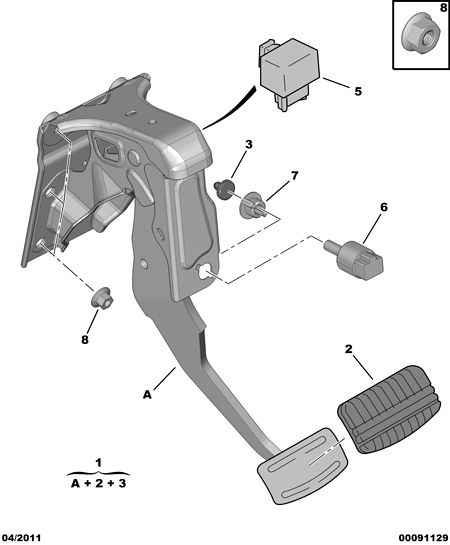 CITROËN/PEUGEOT 4534 68 - Вимикач ліхтаря сигналу гальмування autozip.com.ua