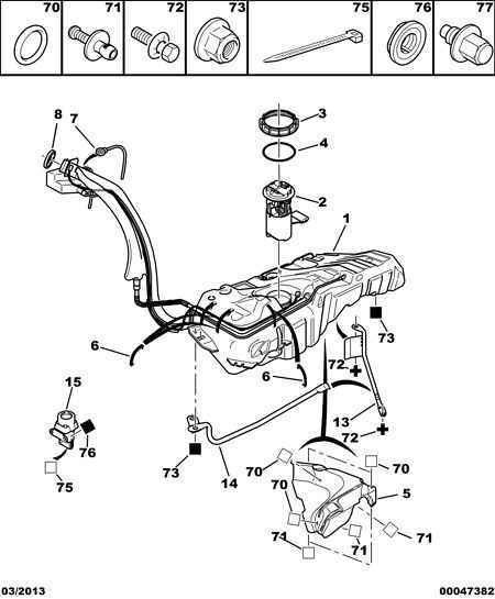 CITROËN/PEUGEOT 1525 F7 - Модуль паливного насоса autozip.com.ua