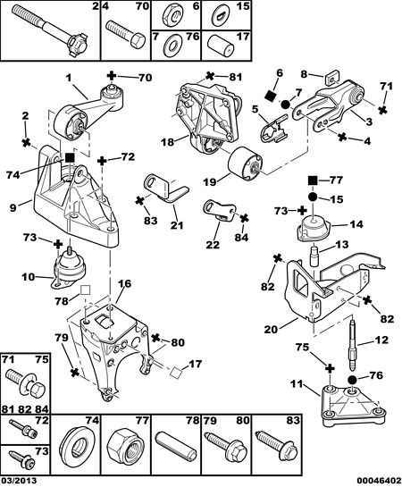 PEUGEOT 1827 34 - Подушка, підвіска двигуна autozip.com.ua