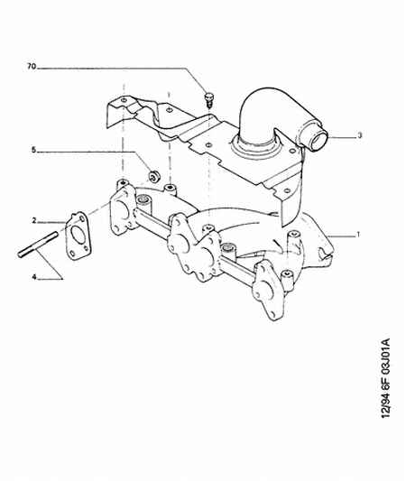 Talbot 0349.70 - Прокладка, випускний колектор autozip.com.ua