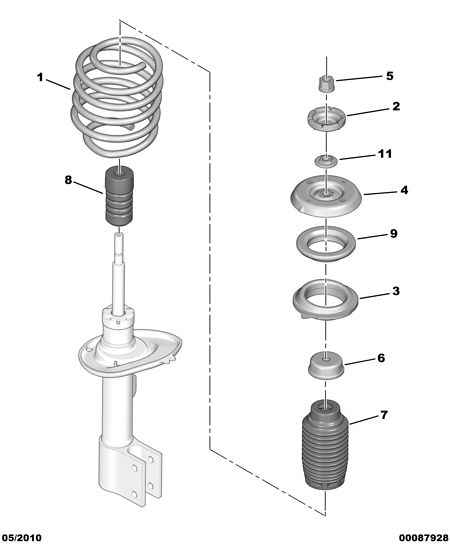 DS 5033 E4 - FRONT SUSPENSION REBOUND STOP autozip.com.ua