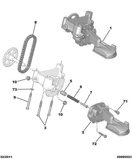 CITROËN 1001.C5 - Масляний насос autozip.com.ua