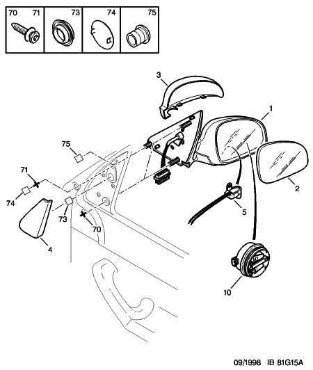 PEUGEOT 8152 31 - Покриття, зовнішнє дзеркало autozip.com.ua