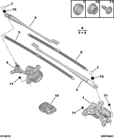 PEUGEOT 6423 86 - Щітка склоочисника autozip.com.ua