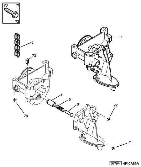 CITROËN 1001 84 - Масляний насос autozip.com.ua