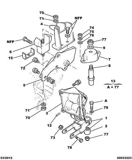 CITROËN/PEUGEOT 1843 88 - Подушка, підвіска двигуна autozip.com.ua