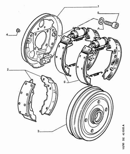 FORD 4241 73 - Комплект гальм, барабанний механізм autozip.com.ua