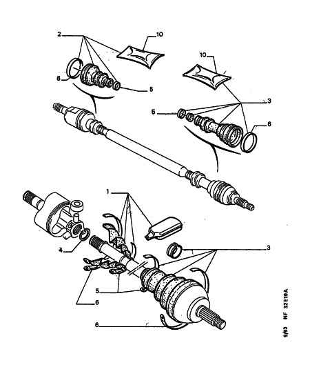 Seat 3293 97 - Пильник, приводний вал autozip.com.ua