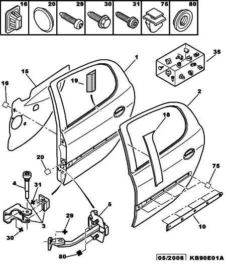 CITROËN 9181 C9 - Фіксатор дверей autozip.com.ua