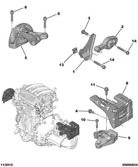 CITROËN/PEUGEOT 1813 L2 - Подушка, підвіска двигуна autozip.com.ua