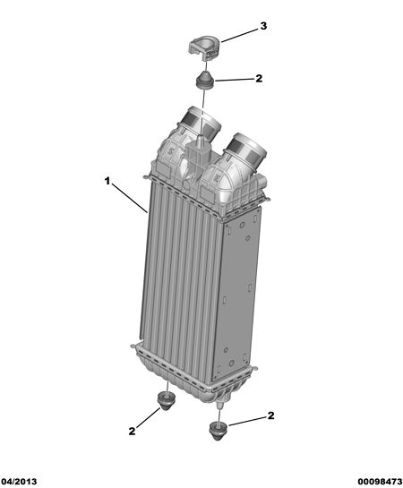 PEUGEOT 98 031 454 80 - Интеркулер autozip.com.ua