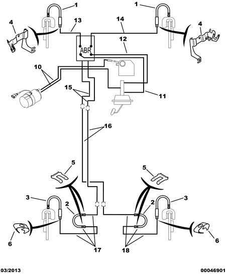 PEUGEOT 4806 95 - Гальмівний шланг autozip.com.ua