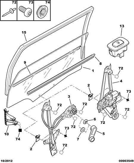 PEUGEOT 9223 A0 - Підйомний пристрій для вікон autozip.com.ua