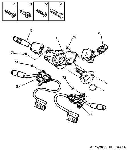 CITROËN/PEUGEOT 6253 57 - Вимикач на рульовій колонці autozip.com.ua