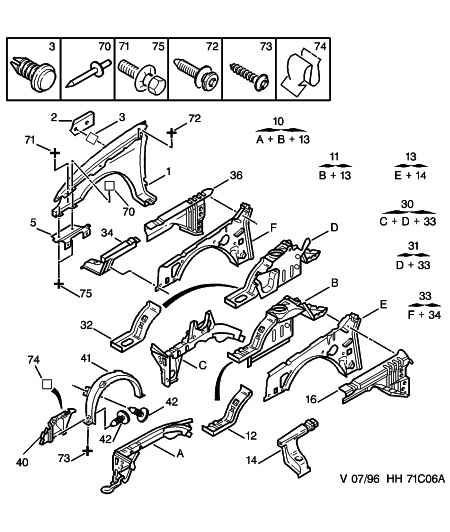 PEUGEOT 7136 51 - Обшивка, колісна ніша autozip.com.ua